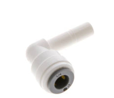 Racor de 1/4'' x 1/4'' 90deg con enchufe POM EPDM [10 piezas]