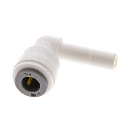 Racor de 1/4'' x 1/4'' 90deg con enchufe POM EPDM [10 piezas]