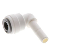 Racor de 1/4'' x 1/4'' 90deg con enchufe POM EPDM [10 piezas]
