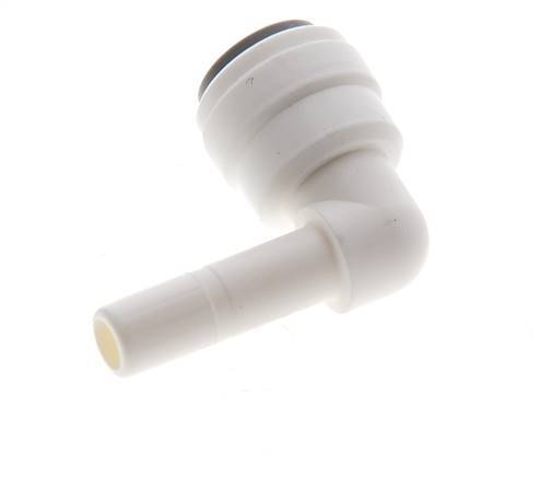 Racor de 1/4'' x 1/4'' 90deg con enchufe POM EPDM [10 piezas]