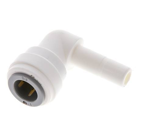 Racor de 3/8'' x 5/16'' 90deg con enchufe POM EPDM [5 piezas]