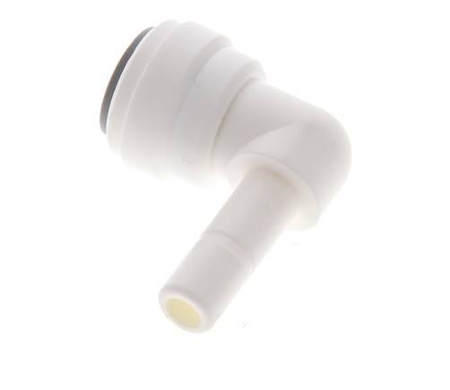 Racor de 3/8'' x 5/16'' 90deg con enchufe POM EPDM [5 piezas]