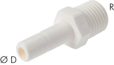 5/16'' x R1/8'' Plug-in Fitting with Male Threads POM EPDM [10 Pieces]