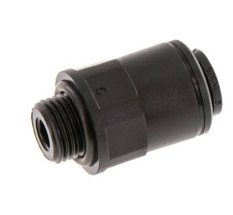 Racor de 6mm x G1/8'' con rosca macho POM NBR [5 piezas]