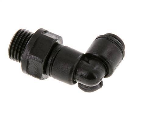 Racor de 4mm x G1/4'' 90deg con rosca macho POM NBR giratorio [2 piezas]