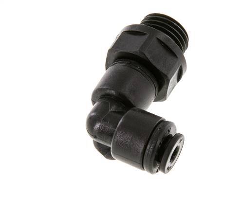 Racor de 4mm x G1/4'' 90deg con rosca macho POM NBR giratorio [2 piezas]