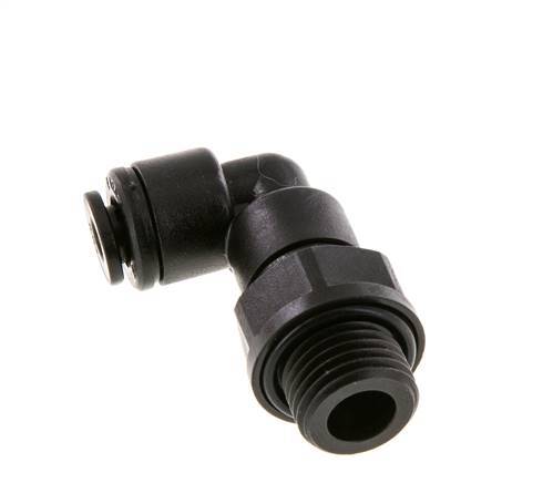 Racor de 4mm x G1/4'' 90deg con rosca macho POM NBR giratorio [2 piezas]