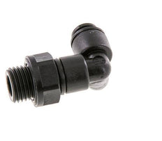 Codo de 90 grados 5mm x G1/4'' con rosca macho POM NBR giratorio [2 piezas]