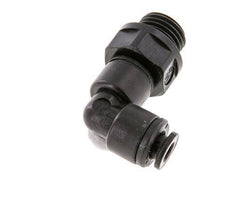 Codo de 90 grados 5mm x G1/4'' con rosca macho POM NBR giratorio [2 piezas]