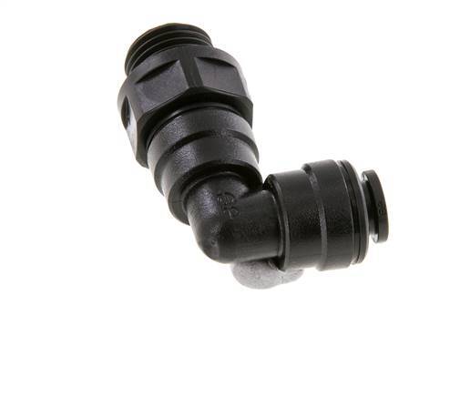 Racor de 6mm x G1/4'' 90deg con rosca macho POM NBR Giratorio [2 Piezas]