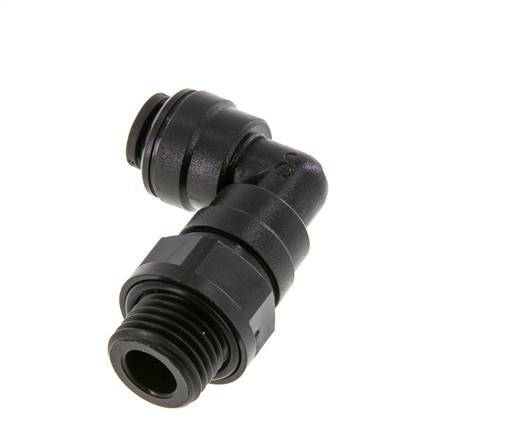Racor de 6mm x G1/4'' 90deg con rosca macho POM NBR Giratorio [2 Piezas]