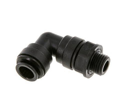 Codo de 90 grados 10mm x G1/4'' con rosca macho Latón NBR Giratorio