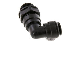 Codo de 90 grados 10mm x G3/8'' con rosca macho Latón NBR Giratorio