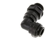 Codo de 90 grados 10mm x G3/8'' con rosca macho Latón NBR Giratorio