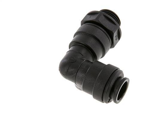 Codo de 90 grados 12mm x G3/8'' con rosca macho Latón NBR Giratorio