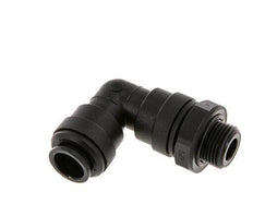 Codo de 90 grados 12mm x G3/8'' con rosca macho Latón NBR Giratorio