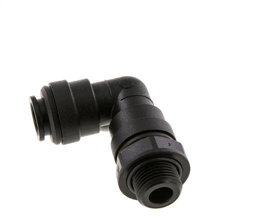 Codo de 90 grados 12mm x G3/8'' con rosca macho Latón NBR Giratorio