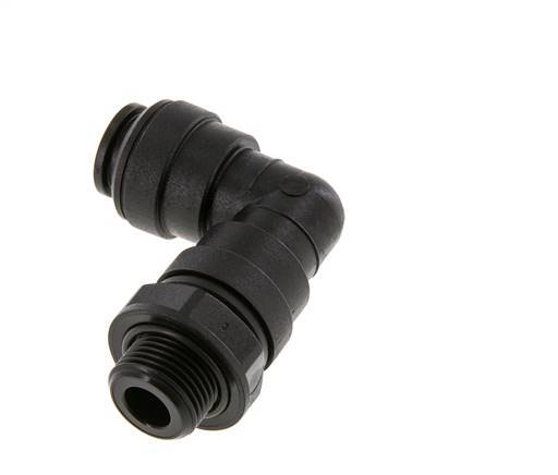 Codo de 90 grados 12mm x G3/8'' con rosca macho Latón NBR Giratorio
