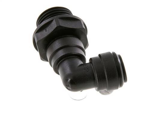Codo de 90 grados 10mm x G1/2'' con rosca macho Latón NBR Giratorio