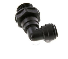 Codo de 90 grados 10mm x G1/2'' con rosca macho Latón NBR Giratorio