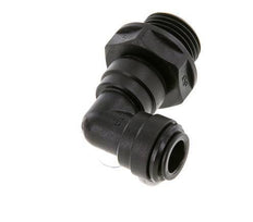Codo de 90 grados 10mm x G1/2'' con rosca macho Latón NBR Giratorio