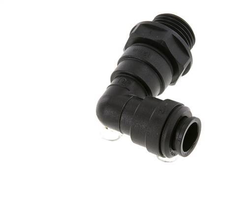 Codo de 90 grados 12mm x G1/2'' con rosca macho Latón NBR Giratorio