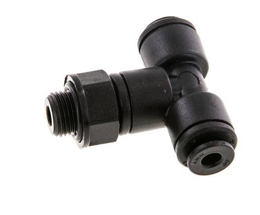 Racor en T de 4mm x G1/8'' con rosca macho POM NBR FDA giratorio [2 piezas]