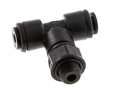 Racor en T de 4mm x G1/8'' con rosca macho POM NBR FDA giratorio [2 piezas]