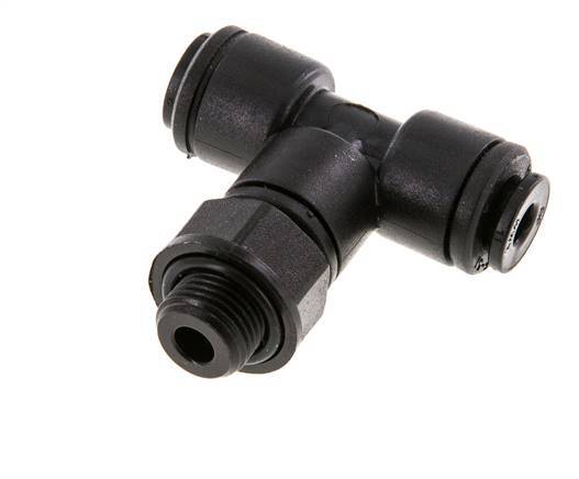 Racor en T de 4mm x G1/8'' con rosca macho POM NBR FDA giratorio [2 piezas]