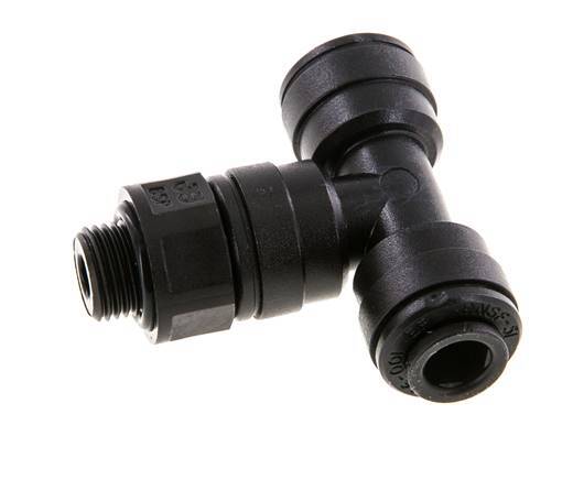 Racor en T de 6mm x G1/8'' con rosca macho POM NBR FDA giratorio [2 piezas]