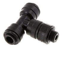 Racor en T de 6mm x G1/8'' con rosca macho POM NBR FDA giratorio [2 piezas]