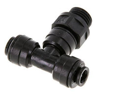Racor en T de 6mm x G1/4'' con rosca macho Latón NBR Giratorio