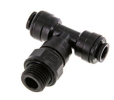 Racor en T de 6mm x G1/4'' con rosca macho Latón NBR Giratorio