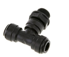 Racor en T de 10mm x G3/8'' con rosca macho Latón NBR Giratorio