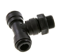 Racor en T de 10mm x G3/8'' con rosca macho Latón NBR Giratorio