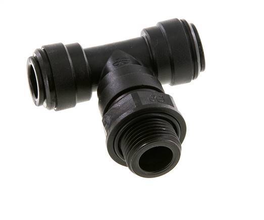 Racor en T de 10mm x G3/8'' con rosca macho Latón NBR Giratorio