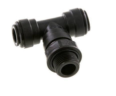 Racor en T de 10mm x G3/8'' con rosca macho Latón NBR Giratorio