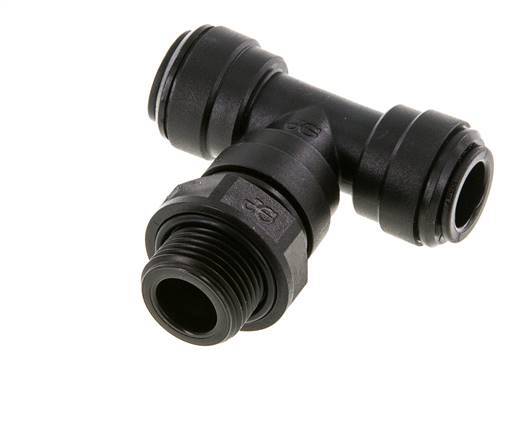 Racor en T de 10mm x G3/8'' con rosca macho Latón NBR Giratorio
