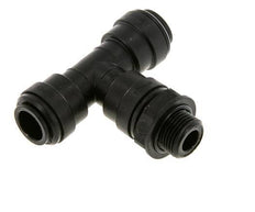 Racor en T de 12mm x G3/8'' con rosca macho Latón NBR Giratorio
