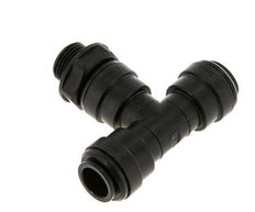 Racor en T de 12mm x G3/8'' con rosca macho Latón NBR Giratorio
