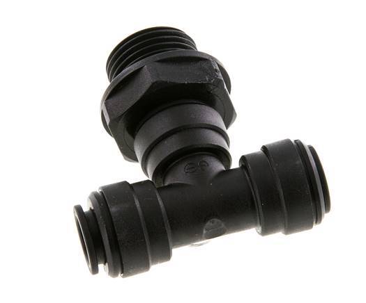 Racor en T de 10mm x G1/2'' con rosca macho Latón NBR Giratorio