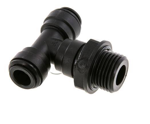 Racor en T de 10mm x G1/2'' con rosca macho Latón NBR Giratorio