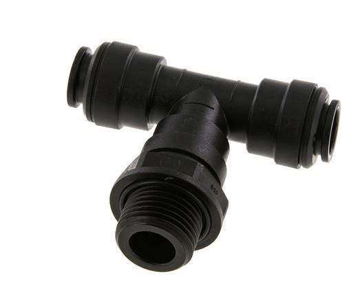 Racor en T de 12mm x G1/2'' con rosca macho Latón NBR Giratorio