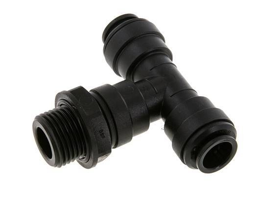 Racor en T de 12mm x G1/2'' con rosca macho Latón NBR Giratorio