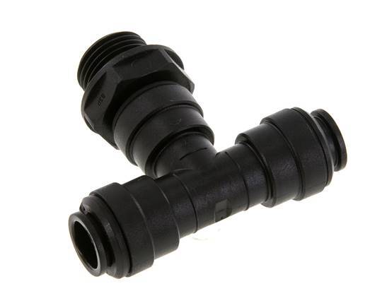 Racor en T de 12mm x G1/2'' con rosca macho Latón NBR Giratorio