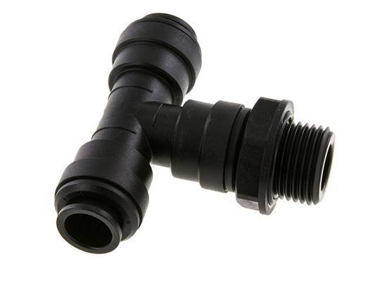 Racor en T de 12mm x G1/2'' con rosca macho Latón NBR Giratorio
