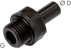 6mm x G1/8'' Plug-in Fitting with Male Threads POM NBR [5 Pieces]