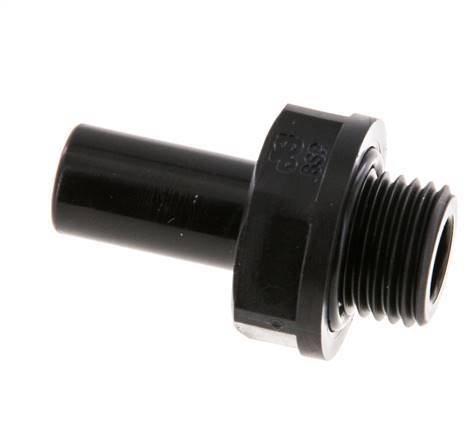 Racor de 10mm x G1/4'' con rosca macho POM NBR [5 Piezas]