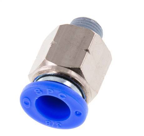 Racor de 3/8'' x 1/8'' NPT con rosca macho Latón/PBT NBR [2 piezas]