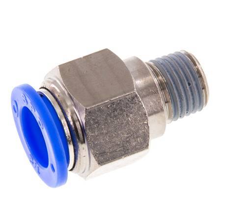 Racor de 1/2'' x 1/4'' NPT con rosca macho Latón/PBT NBR [2 piezas]